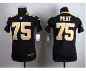 nike youth nfl jerseys new orleans saints #75 peat black[nike]