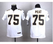 nike youth nfl jerseys new orleans saints #75 peat white[nike]