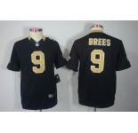 nike youth nfl jerseys new orleans saints #9 brees black[nike limited]