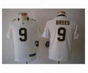 nike youth nfl jerseys new orleans saints #9 brees white[nike limited]