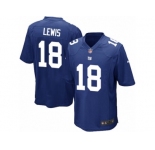 Men Nike New York Giants #18 Roger Lewis Game Royal Blue Team Color NFL Jersey