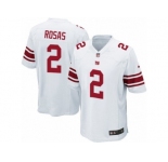 Men Nike New York Giants #2 Aldrick Rosas Game White NFL Jersey