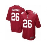 Men Nike New York Giants #26 Orleans Darkwa Game Red Alternate NFL Jersey