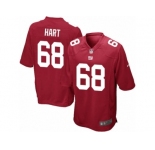 Men Nike New York Giants #68 Bobby Hart Game Red Alternate NFL Jersey