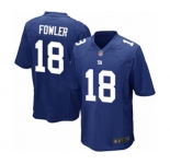 Men's New York Giants #18 Bennie Fowler Game Royal Blue Team Color Football Jersey