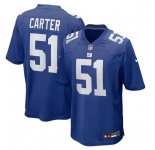 Men's New York Giants #51 Abdul Carter Royal 2025 First Round Pick Football Stitched Game Jersey