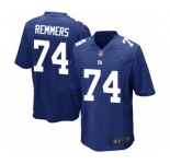 Men's New York Giants #74 Mike Remmers Game Royal Blue Team Color Football Jersey