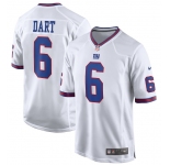 Men's New York Giants Jaxson Dart Nike White Alternate Vintage White Game Jersey