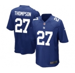 Men's Nike New York Giants #27 Darian Thompson Game Royal Blue Team Color NFL Jersey