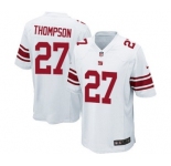 Men's Nike New York Giants #27 Darian Thompson Game White NFL Jersey