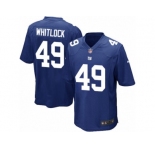 Men's Nike New York Giants #49 Nikita Whitlock Game Royal Blue Team Color NFL Jersey