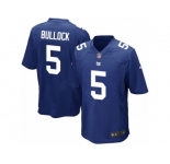 Men's Nike New York Giants #5 Randy Bullock Game Royal Blue Team Color NFL Jersey