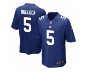 Men's Nike New York Giants #5 Randy Bullock Game Royal Blue Team Color NFL Jersey