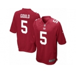 Men's Nike New York Giants #5 Robbie Gould Game Red Alternate NFL Jersey