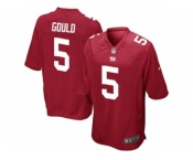Men's Nike New York Giants #5 Robbie Gould Game Red Alternate NFL Jersey