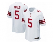 Men's Nike New York Giants #5 Robbie Gould Game White NFL Jersey