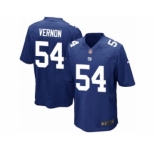 Men's Nike New York Giants #54 Olivier Vernon Game Royal Blue Team Color NFL Jersey