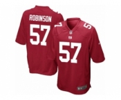 Men's Nike New York Giants #57 Keenan Robinson Game Red Alternate NFL Jersey