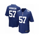 Men's Nike New York Giants #57 Keenan Robinson Game Royal Blue Team Color NFL Jersey