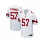 Men's Nike New York Giants #57 Keenan Robinson Game White NFL Jersey