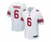 Men's Nike New York Giants #6 Logan Thomas Game White NFL Jersey