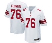 Men's Nike New York Giants #76 Ereck Flowers Game White NFL Jersey