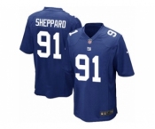 Men's Nike New York Giants #91 Kelvin Sheppard Game Royal Blue Team Color NFL Jersey