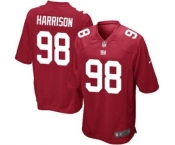 Men's Nike New York Giants #98 Damon Harrison Game Red Alternate NFL Jersey