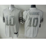 nike nfl jerseys new york giants #10 eli manning grey[game]