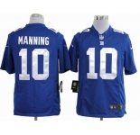 nike nfl jerseys new york giants #10 manning blue[game]