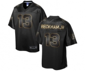 nike nfl jerseys new york giants #13 beckhamjr black gold collection[game]