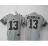 nike nfl jerseys new york giants #13 bedkhamjr gray[game]
