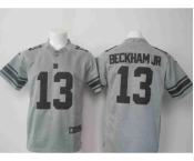 nike nfl jerseys new york giants #13 bedkhamjr gray[game]