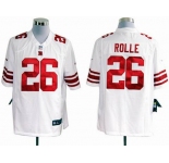 nike nfl jerseys new york giants #26 rolle white[game]