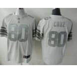 nike nfl jerseys new york giants #80 cruz grey[game]