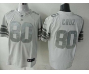 nike nfl jerseys new york giants #80 cruz grey[game]