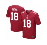 Men Nike New York Giants #18 Roger Lewis Elite Red Alternate NFL Jersey