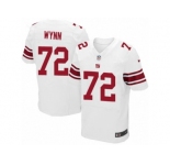 Men Nike New York Giants #72 Kerry Wynn Elite White NFL Jersey