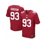 Men Nike New York Giants #93 B.J. Goodson Elite Red Alternate NFL Jersey