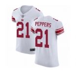 Men's New York Giants #21 Jabrill Peppers White Vapor Untouchable Elite Player Football Jersey