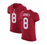 Men's New York Giants #8 Daniel Jones Red Alternate Vapor Untouchable Elite Player Football Jersey