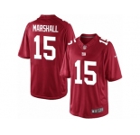 Men's Nike New York Giants #15 Brandon Marshall Limited Red Alternate NFL Jersey