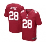 Men's Nike New York Giants #28 Eli Apple Elite Red Alternate NFL Jersey