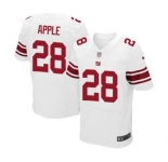 Men's Nike New York Giants #28 Eli Apple Elite White NFL Jersey