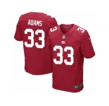 Men's Nike New York Giants #33 Andrew Adams Elite Red Alternate NFL Jersey