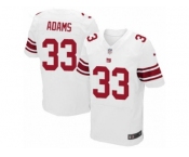 Men's Nike New York Giants #33 Andrew Adams Elite White NFL Jersey