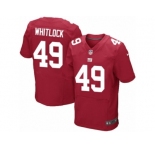 Men's Nike New York Giants #49 Nikita Whitlock Elite Red Alternate NFL Jersey