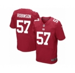 Men's Nike New York Giants #57 Keenan Robinson Elite Red Alternate NFL Jersey