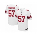 Men's Nike New York Giants #57 Keenan Robinson Elite White NFL Jersey