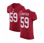 Men's Nike New York Giants #59 Lorenzo Carter Red Alternate Vapor Untouchable Elite Player NFL Jersey